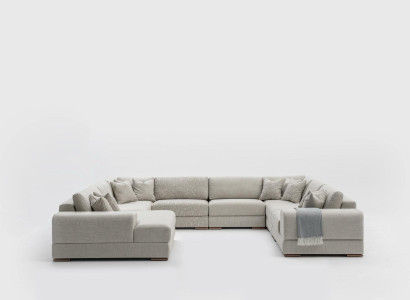 Sofa Couch Design Luxus Wohnzimmer Ecksofa Möbel U Form Wohnlandschaft